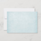 Waterverf turquoise bloemenboeket RSVP (Achterkant)