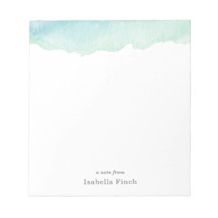 Waterverf Turquoise Notitieblok