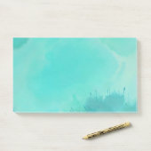 Waterverf Turquoise Post-it® Notes (Op bureau)