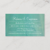 Waterverf Turquoise Visitekaartje (Achterkant)
