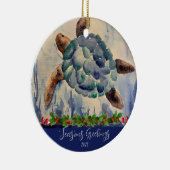 Waterverf Turtle Ornament (Rechts)