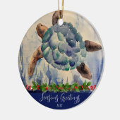 Waterverf Turtle Ornament (Links)