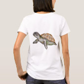 Waterverf Turtle T-shirt (Achterkant)