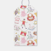 Waterverf Twaalf dagen Kerst Gepersonaliseerd Cadeaulabel (Achterkant)