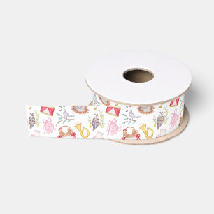 Waterverf Twaalf dagen Kerst Grosgrain Lint