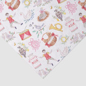 Waterverf Twaalf dagen Kerst Tissuepapier (Detail)