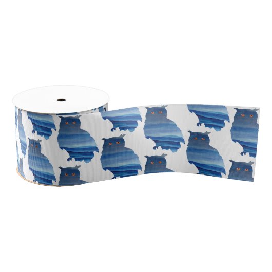 Waterverf uil grosgrain lint (Spoel)