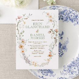 Waterverf uitnodiging tot inschrijving op Wildflow