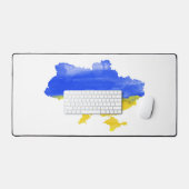 Waterverf Ukrainian kaart Bureaumat (Keyboard & Muis)