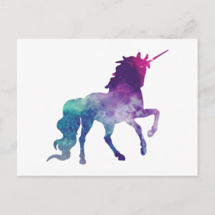 Waterverf Unicorn Briefkaart