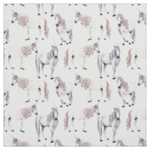 Waterverf Unicorn Fairy Tale Patroon Stof
