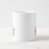 Waterverf Unicorn Floral Crown Extra Grote Beker (Voorkant)