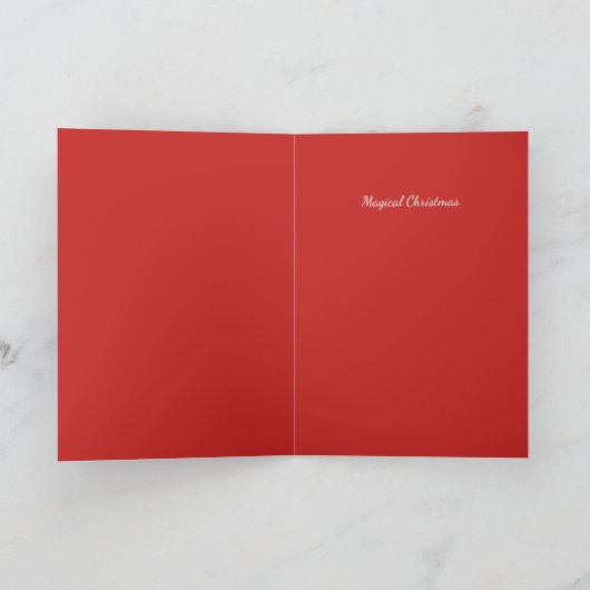 Waterverf Unicorn met regenbooghaar Kaart (Binnen)