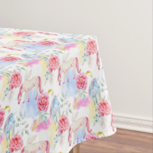 Waterverf Unicorn & Pegasus Patroon Tafelkleed