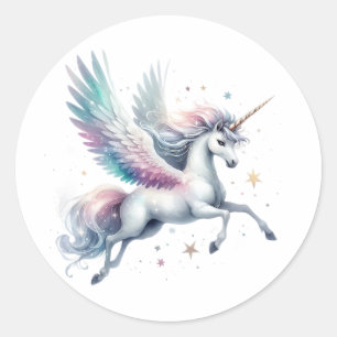 Waterverf Unicorn Stickers
