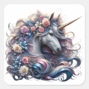 Waterverf Unicorn Stickers