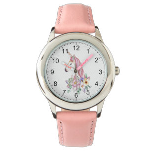"Waterverf Unicorn van Kind" Horloge