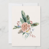 Waterverf Vakantie Foliage Kerstfeest Kaart (Achterkant)