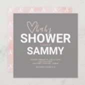 Waterverf Valentijn Baby shower (Voorkant / Achterkant)