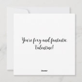 Waterverf Valentijn Fox Kaart (Achterkant)