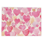Waterverf Valentijn Hearts Groot Cadeauzakje (Achterkant)