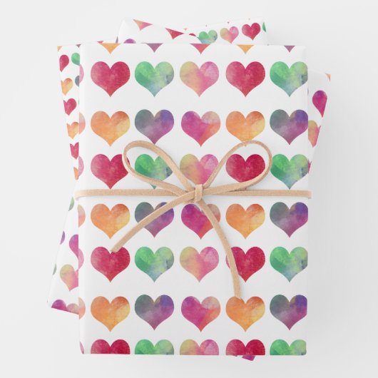 Waterverf Valentijn het ompakken van papier van Inpakpapier Vel (In situ)