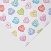 Waterverf Valentijnsdag Conversation Hearts Tissuepapier (Detail)