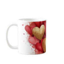 Waterverf Valentijnsdag Hart