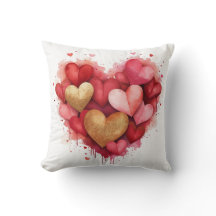 Waterverf Valentijnsdag Hart