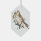 Waterverf valk valk-vrienden paardenvogels glas ornament (Voorkant Rechts)