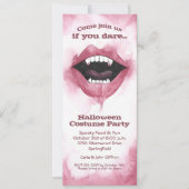 Waterverf Vampire Smile Halloween Uitnodigingen (Voorkant)