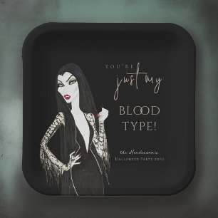 Waterverf Vampiress Fancy Halloween Papier Borden Papieren Bordje
