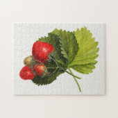  Waterverf van aardbeien Legpuzzel (Horizontaal)