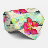 Waterverf van aardbeienventilator stropdas (Opgerold)