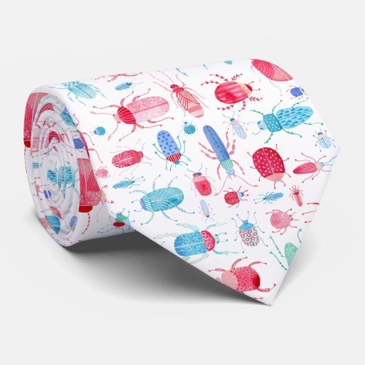 Waterverf van beetel stropdas (Opgerold)