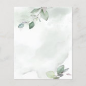 waterverf van bladgoud voor metaalgoud bruiloft flyer (Achterkant)