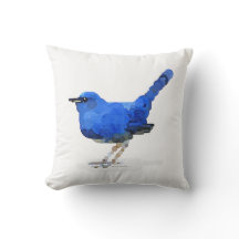 Waterverf van blauwvogel