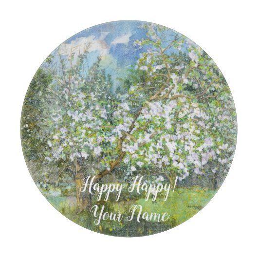 Waterverf van bloedige tuinschilderkunst snijplank (Voorkant)