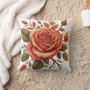 waterverf van bloemen kussen