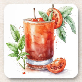 WATERVERF VAN BLOODY MARY BIER ONDERZETTER