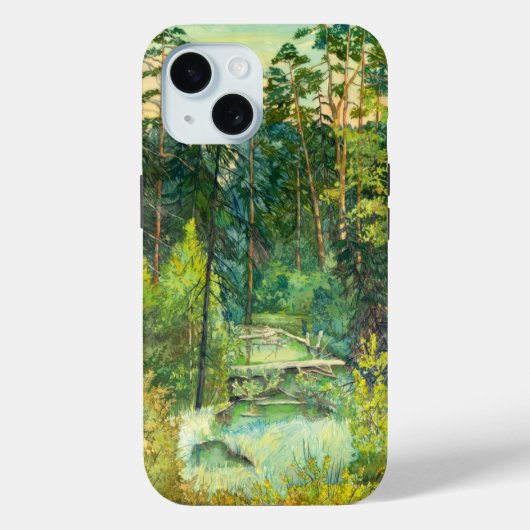 Waterverf van bossen Case-Mate iPhone case (Achterkant)