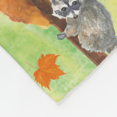 Waterverf van bossen fleece deken (Hoek)