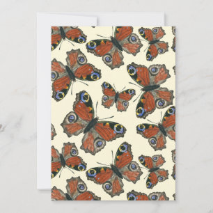 Waterverf van botervliegen