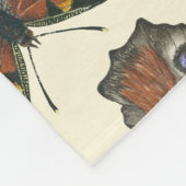 Waterverf van botervliegen fleece deken (Hoek)