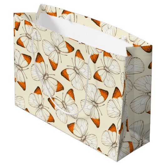 Waterverf van botervliegen large cadeautasje (Achterkant Gekanteld)