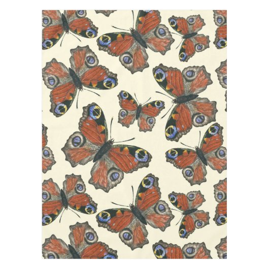 Waterverf van botervliegen tafelkleed (Voorkant)