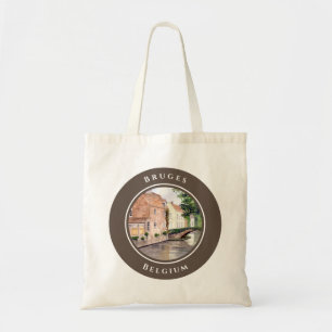 Waterverf van Brugge Schilderen door Farida Greenf Tote Bag