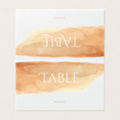 Waterverf van de afwaslijst kaart (Buitenkant ongevouwen)