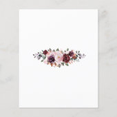Waterverf van de begroting Floral Boho Wedding Inv (Achterkant)