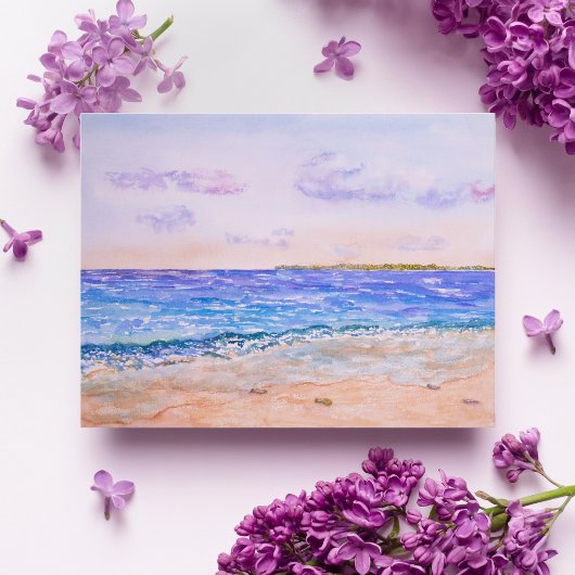 Waterverf van de Caymaneilanden Briefkaart